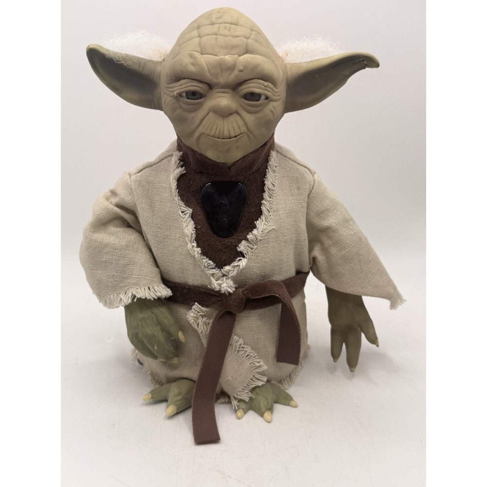 Star Wars Yoda Talking Figure Interactive by Tiger Electronics Year 2000 8" Tall